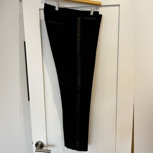 Banana Republic Sloan pant size 10 black tuxedo pant ankle/crop